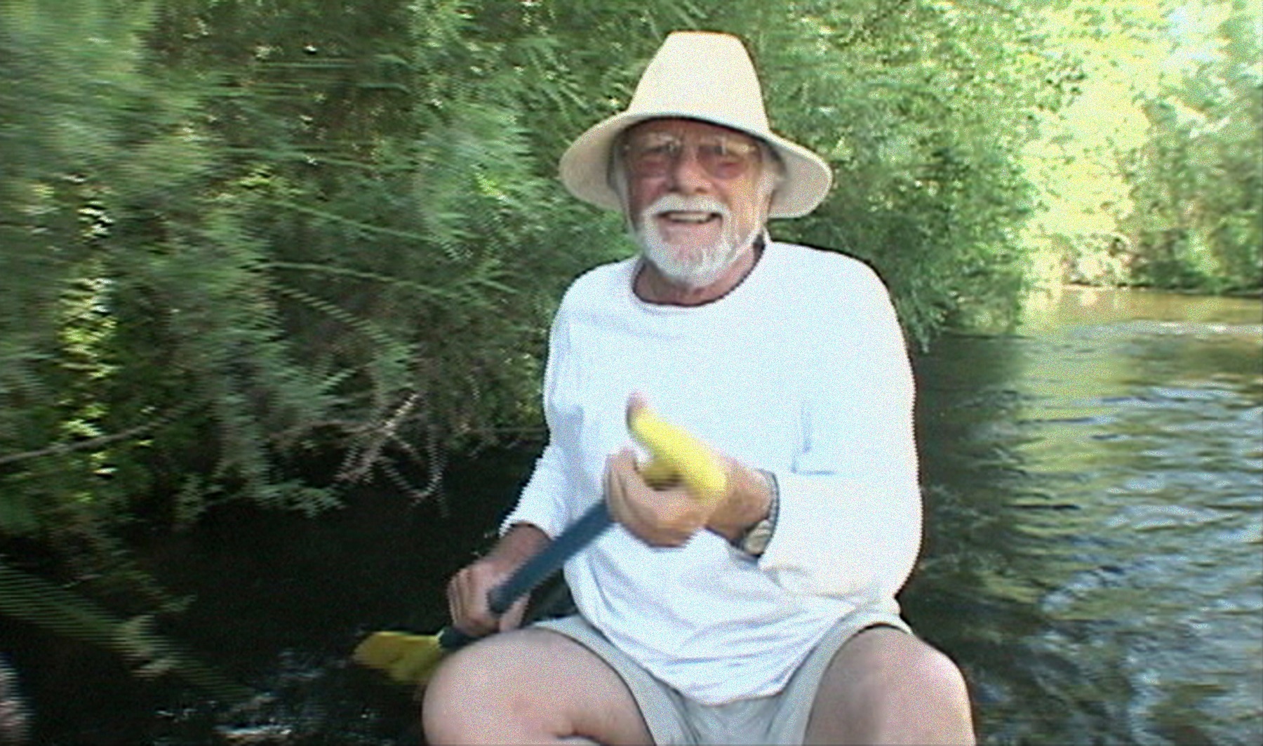 Walt Shubin in Canoe